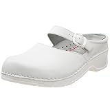 Klogs USA Women's Lajolla Mary Jane Clog,White Smooth,8 M US