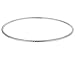 Diamond Cut 2mm Slip On Bangle in 14K White Gold