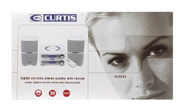 Curtis CD Gray Stereo System with Remote- SCRD633