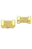 14k Gold Scroll Cufflinks
