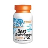 Doctor's Best Benfotiamine (150 mg), Vegetable Capsules, 120-Count