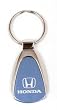 Honda Chrome/Blue Teardrop Keychain