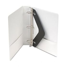 Basic D-Ring Vinyl View Binder, 1-1/2 Capacity, White
