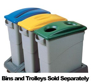 Rubbermaid(R) Slim Jim(R) Bottle & Can Recycling Top, Green