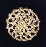 Peach Hair Net Crocheted Hair Bun Cover- MINI