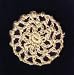 Peach Hair Net Crocheted Hair Bun Cover- MINI