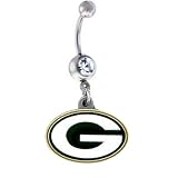 Green Bay Packers NFL Belly Navel Ring