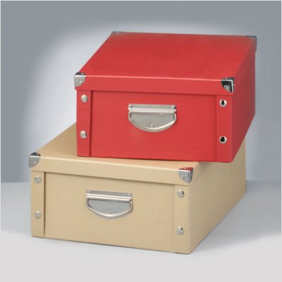 Zeller 17926 Aufbewahrungsbox, Pappe, 40 x 33 x 17, blau
