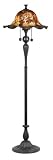 Autumn Tapestry Bronze Patina Floor Lamp