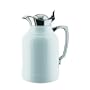 Alfi Opal White Lacquered Brass Thermal Carafe with Chrome Trim, 5-Cup