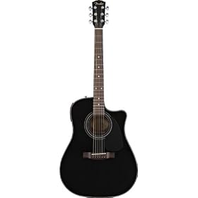 Fender� CD-110CE Dreadnought Acoustic-Electric Guitar, Black