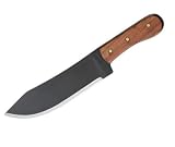 Condor Tool and Knife Hudson Bay 8.5-Inch Black Blade, Walnut Handle, Leather Brown Sheath