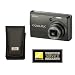 COOLPIX S600 10MP Digital Camera with Leather Camera Case and Extended Warranty, Slate Black