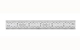 18 4R Rigid Steel Rule - Import - reads 32nds, 64ths, 8ths, 16ths.