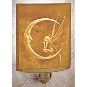 Fairy Moon Porcelain Lithophane Night Light - David Delamare Design
