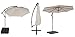 Coolaroo 10 Foot Round Cantilever Freestanding Patio Umbrella, Smoke