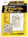Shop Vac 906-71 Dry Wall Collection Bag For 5,6,8, Gallon 2, 2 Packs