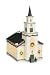 ACE Hardware (Porcelain) P9038 Country Church Lighted Porcelain Building