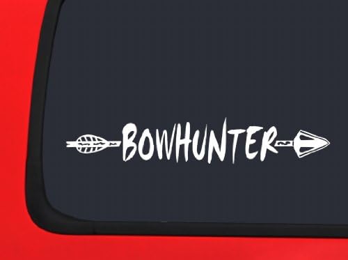 LVE Decals Arrow & Bowhunting White Bow Hunting window decal sticker