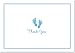 Baby Steps Thank You Notes - Blue (Stationery, Note Cards, Boxed Cards)