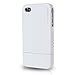 Casecrown CC-IP4-UV2-WHT Metallic Slash Glider Apple iPhone 4 and 4S Case - 1 Pack - Retail Packaging - White