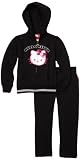 Hello Kitty Toddler Girls Fashionable Fleece Active-Wear Set With Velour Applique