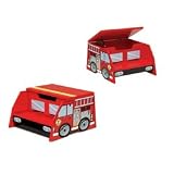 Product details for KidKraft Firetruck Step N Store