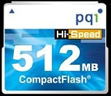 pqi 512MB CF Hi-Speed CompactFlash Card
