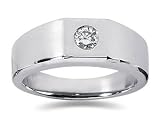 0.25 CTW Men's Diamond Ring in Platinum