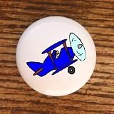 AIRPLANES BLUE AIRPLANE DRAWER PULLS KNOBS