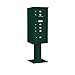 Salsbury Industries 3410S-05GRN Pedestal Mounted Mailbox, Green