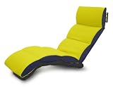 Plain Lazy Crash Pad Chair, Yellow / Blue