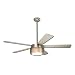 Modern Fan PHA-MN 52" Pharos Contemporary Energy Star DAMP Outdoor Matte Nickel Ceiling Fan w/ Light