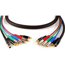 New Tecnec 3 Rca 1 S Video 2 Rca Audio Cable 15 Foot 4 22awg Twisted Pair Overall Diameter 0.70 Inch