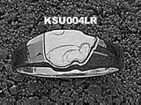Kansas State Wildcats Solid Sterling Silver Powercat Ring Size 6 3 / 4 - B0000DGMHZ