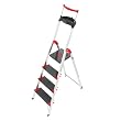 Hailo 8894-001 Alu-Sicherheits-Haushaltsleiter Championsline 225 kg - 4 XXL-Stufen  mit Ausziehbarem Sicherheits-Halteb�gel und Multifunktionsschale - Testsieger Stiftung Warentest (02/2010)