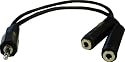 3.5mm Stereo Plug to 2x3.5mm Stereo Socket