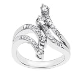 14k White Gold Diamond Right Hand Ring (H/I1, 1/2 ct. tw.)