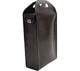 Mulholland Deco 2 Bottle Wine Carrier Leather