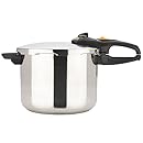 Fagor Duo 8-Quart Stainless-Steel Pressure Cooker with Steamer Basket
