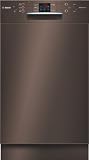 Bosch SPD53M24EU Freistehender Geschirrsp&uuml;ler / A+A / 44.8 cm / braun / DosierAssistent / IntensivZone
