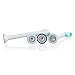 E-Cron Replacement Toothbrush Heads [MINI], Compatible Brush Heads with various Sonic Snap-On Electric Toothbrushes, 4 pcs.