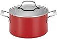 Circulon Genesis Aluminum Nonstick 4.5-Quart Covered Dutch Oven, Red
