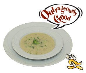 Creamy Broccoli Soup - Food Service Size (Makes 1 US gallon of soup - serves 17) by Outrageously Good