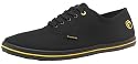 Firetrap Herren Arrows Halbschuhe aus Stoff Schwarz/Gelb