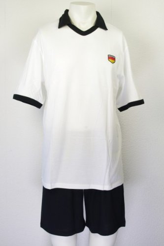 Schiesser Anzug Kurz – 121645 Fußball-Trikot Deutschland, Größe Herren:S;Farbe:schwarz