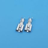 【ノーブランド品】100pcs　4.8mm　急速　ディスコネクト　メス絶縁圧着端子　22〜16AWG　銅合金製