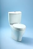 TOTO CST414M-01 Aquia Dual Max Toilet, Cotton White