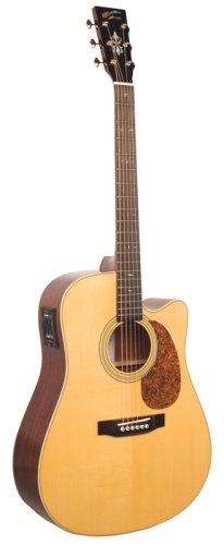 Recording King Classic Series I Dreadnought Acoustic Guitar, Mahogany Back & Sides, Cutaway with Fishman Pickup