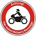 Funny Sign Schild Motorrad Geschenk Geschenkidee Tablett